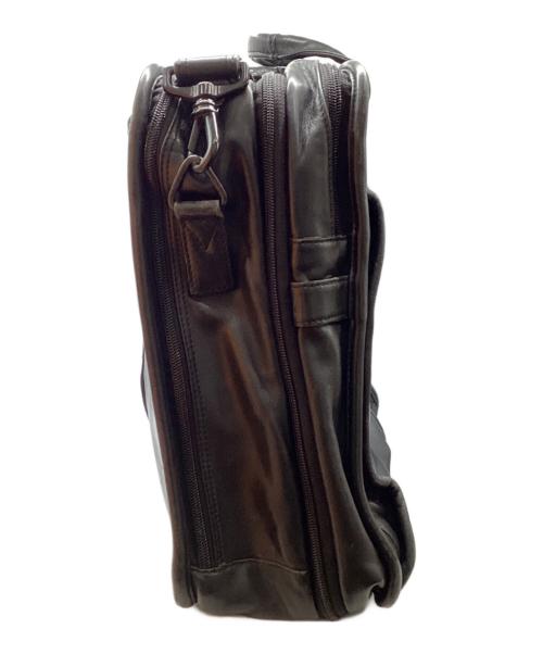 TUMI（トゥミ）TUMI (トゥミ) 拡張式レザービジネスバッグ ブラックの古着・服飾アイテム