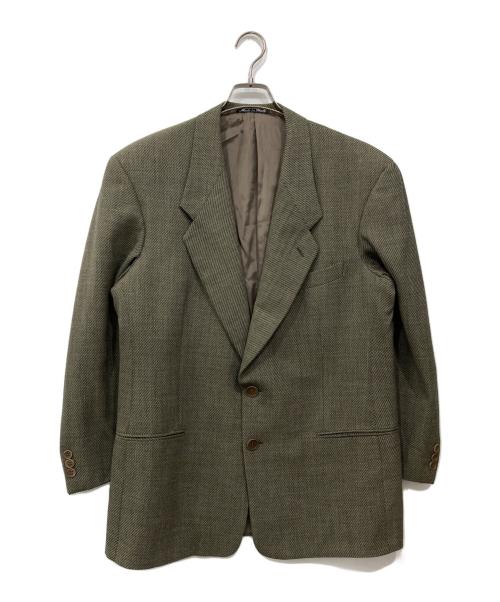 GIORGIO ARMANI（ジョルジオアルマーニ）GIORGIO ARMANI (ジョルジオアルマーニ) ウールテーラードジャケット カーキ サイズ:Freeの古着・服飾アイテム
