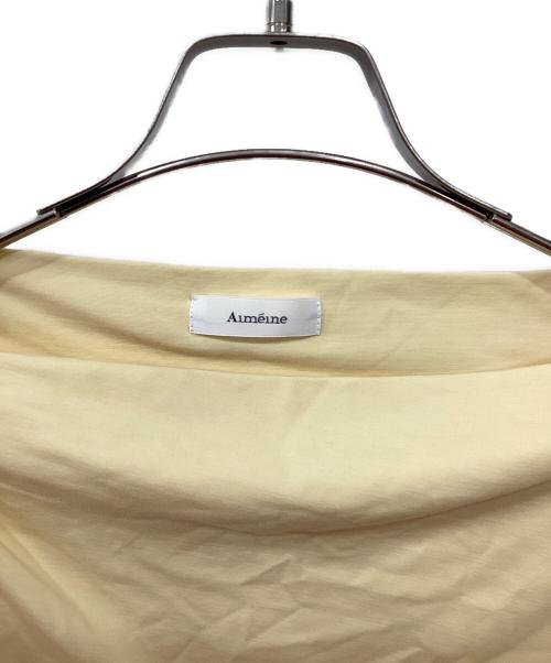 Aimeine（エメイン）Aimeine (エメイン) ドレープネックカフススリーブブラウス イエロー サイズ:Freeの古着・服飾アイテム