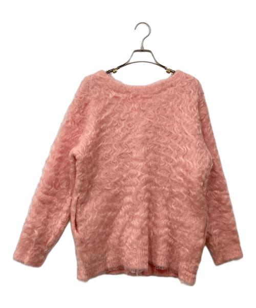 Aimeine（エメイン）Aimeine (エメイン) シャギーモヘヤカーディガン ピンク サイズ:Freeの古着・服飾アイテム