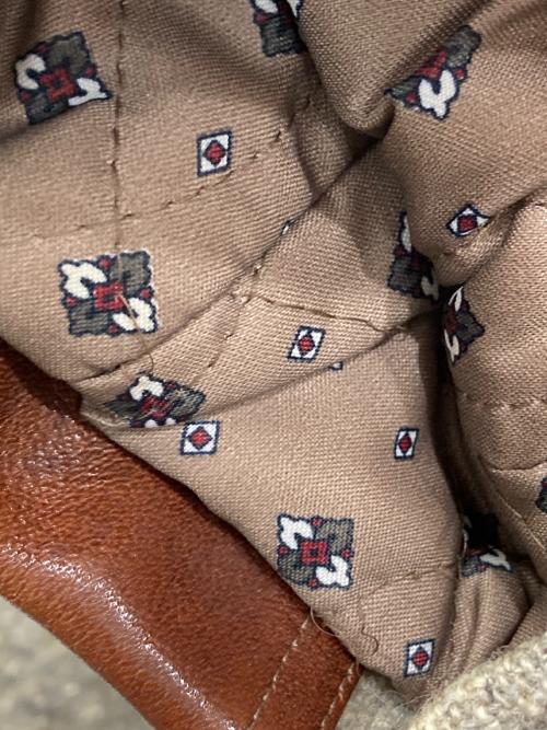CLASSIC NOUVEAU（クラシック ヌーボー）CLASSIC NOUVEAU (クラシック ヌーボー) レザー切替ネップジャケット グレー サイズ:Mの古着・服飾アイテム