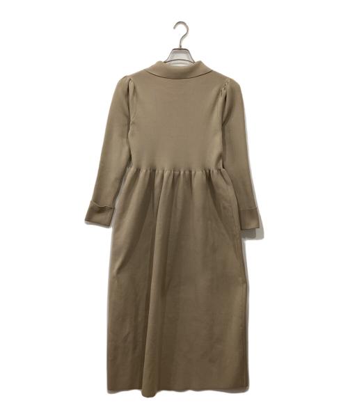 cle blatt（クレブラット）cle blatt (クレブラット) ポロニットロングワンピース ベージュ サイズ:M 未使用品の古着・服飾アイテム