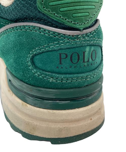 POLO RALPH LAUREN（ポロ・ラルフローレン）POLO RALPH LAUREN (ポロ・ラルフローレン) スニーカー グリーン サイズ:5の古着・服飾アイテム