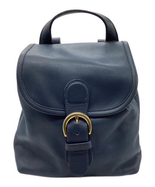 COACH（コーチ）COACH (コーチ) レザーミニリュック ネイビーの古着・服飾アイテム