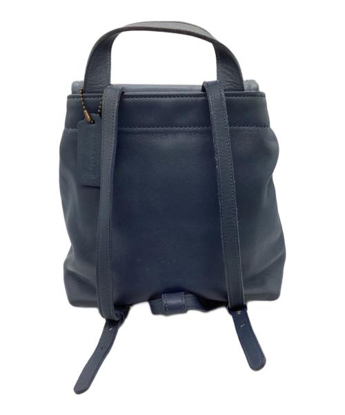 COACH（コーチ）COACH (コーチ) レザーミニリュック ネイビーの古着・服飾アイテム