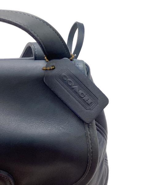 COACH（コーチ）COACH (コーチ) レザーミニリュック ネイビーの古着・服飾アイテム