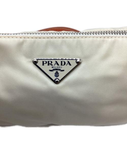 PRADA（プラダ）PRADA (プラダ) ショルダーバッグ ホワイト・オレンジの古着・服飾アイテム