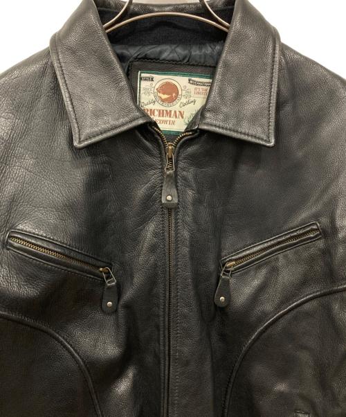 EDWIN（エドウィン）EDWIN (エドウィン) レザージャケット ブラック サイズ:3Lの古着・服飾アイテム