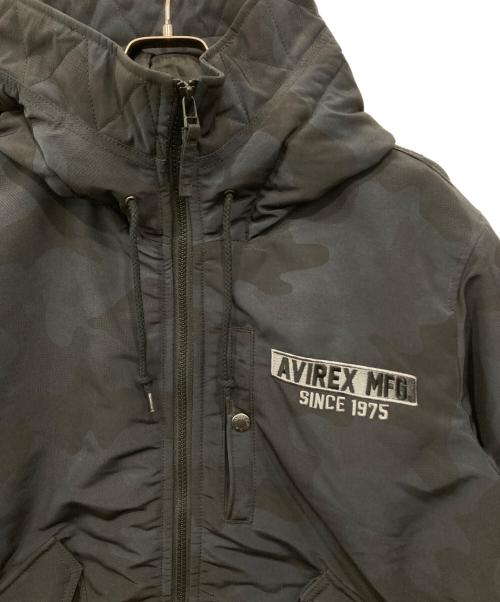 AVIREX（アヴィレックス）AVIREX (アヴィレックス) MA-1フライトジャケット ブラック×ネイビー サイズ:XLの古着・服飾アイテム