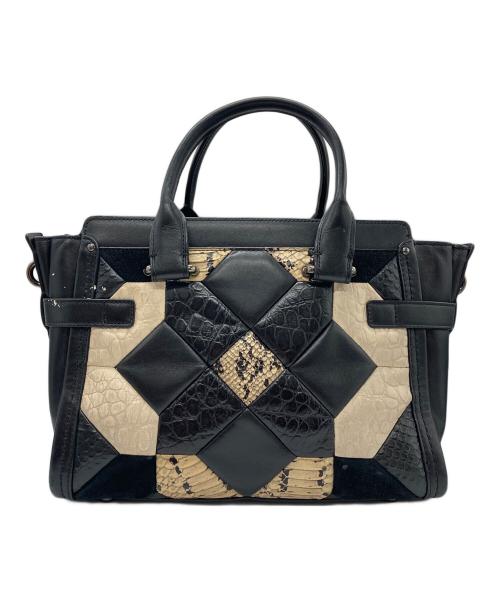COACH（コーチ）COACH (コーチ) キルティングンドバッグ ブラックの古着・服飾アイテム
