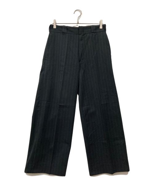 Dickies（ディッキーズ）Dickies (ディッキーズ) MONKEY TIME (モンキータイム) ストライプバギーパンツ ブラック サイズ:W30の古着・服飾アイテム