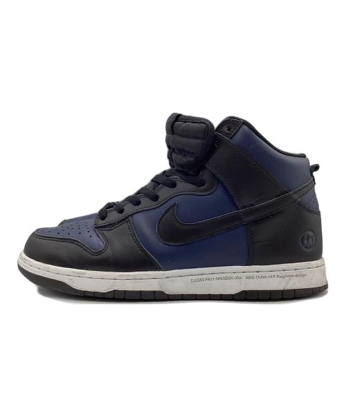 NIKE（ナイキ）NIKE (ナイキ) FRAGMENT DESIGN (フラグメントデザイン) ハイカットスニーカー ネイビー×ブラック サイズ:28cmの古着・服飾アイテム