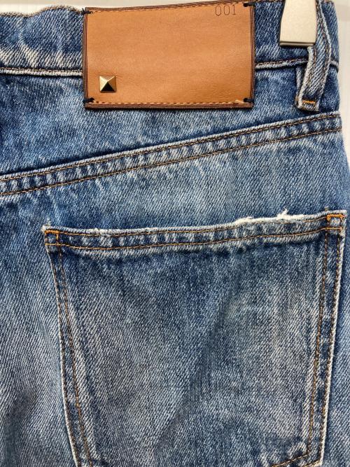 VALENTINO（ヴァレンティノ）VALENTINO (ヴァレンティノ) ロックスタッズデニムパンツ ブルー サイズ:27の古着・服飾アイテム