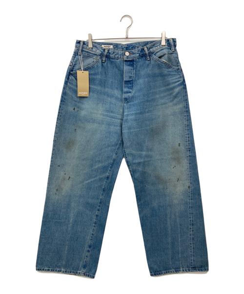 AUTHEN（オーセン）AUTHEN (オーセン) ヴィンテージ ワイドレッグ バギーパンツ ブルーインディゴ サイズ:W33 未使用品の古着・服飾アイテム