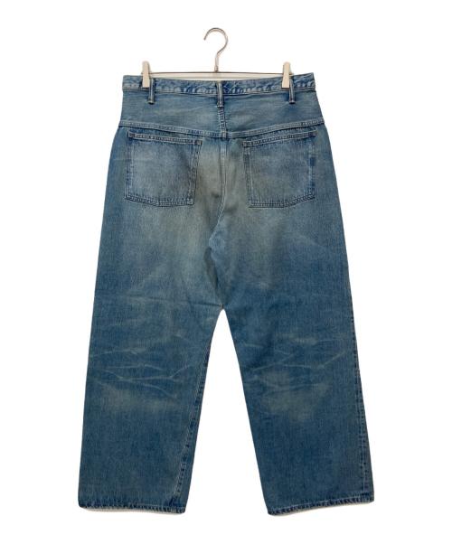 AUTHEN（オーセン）AUTHEN (オーセン) ヴィンテージ ワイドレッグ バギーパンツ ブルーインディゴ サイズ:W33 未使用品の古着・服飾アイテム