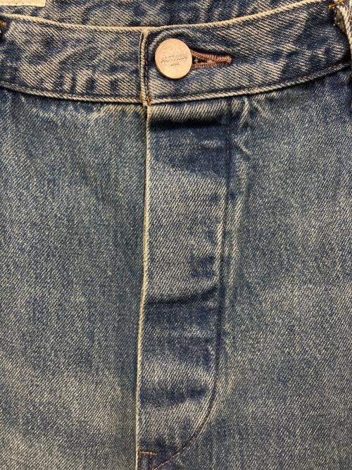 AUTHEN（オーセン）AUTHEN (オーセン) ヴィンテージ ワイドレッグ バギーパンツ ブルーインディゴ サイズ:W33 未使用品の古着・服飾アイテム