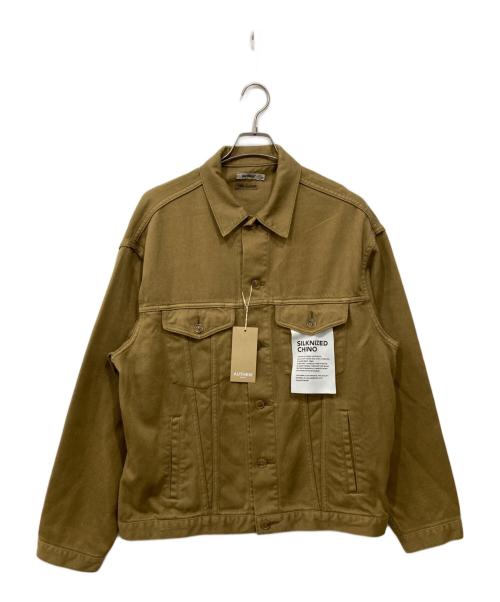 AUTHEN（オーセン）AUTHEN (オーセン) シルクナイズド チノ トラッカージャケット ベージュ サイズ:L 未使用品の古着・服飾アイテム