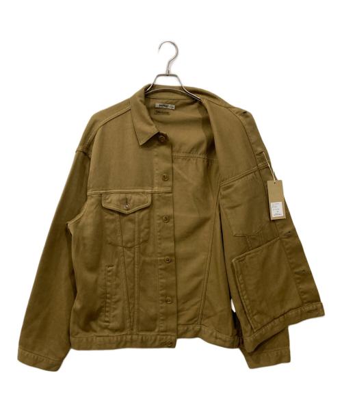 AUTHEN（オーセン）AUTHEN (オーセン) シルクナイズド チノ トラッカージャケット ベージュ サイズ:L 未使用品の古着・服飾アイテム