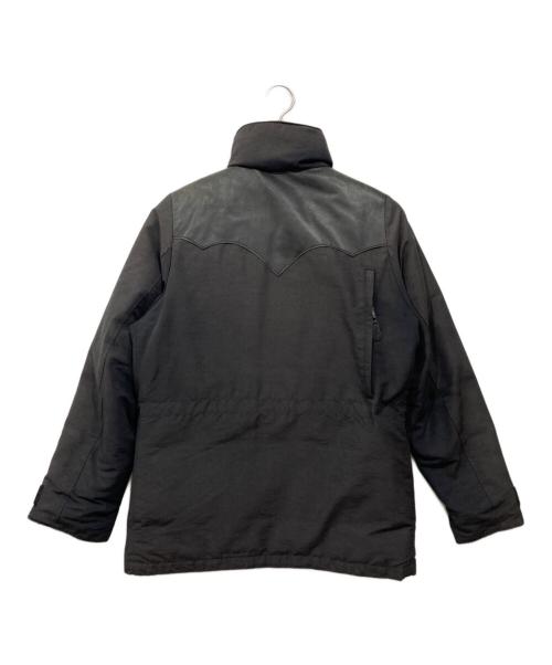RockyMountainFeatherBed（ロッキーマウンテンフェザーベッド）RockyMountainFeatherBed (ロッキーマウンテンフェザーベッド) レザーヨークダウンジャケット ブラック サイズ:38の古着・服飾アイテム