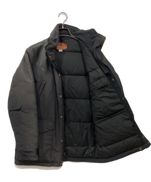 RockyMountainFeatherBed（ロッキーマウンテンフェザーベッド）RockyMountainFeatherBed (ロッキーマウンテンフェザーベッド) レザーヨークダウンジャケット ブラック サイズ:38の古着・服飾アイテム