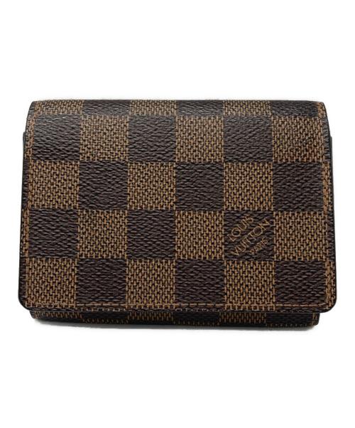 LOUIS VUITTON（ルイ ヴィトン）LOUIS VUITTON (ルイ ヴィトン) 名刺入れ ブラウンの古着・服飾アイテム