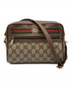 GUCCIグッチ）の古着「ショルダーバッグ」｜ベージュ・ブラウン
