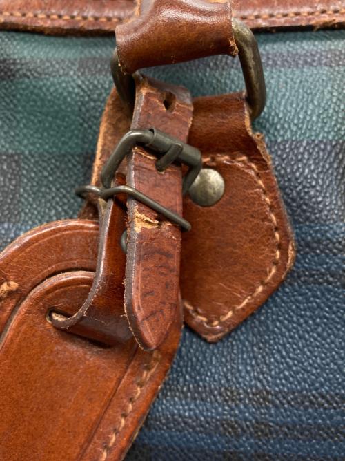 POLO RALPH LAUREN（ポロ・ラルフローレン）POLO RALPH LAUREN (ポロ・ラルフローレン) ミニボストンバッグ ネイビー×グリーンの古着・服飾アイテム