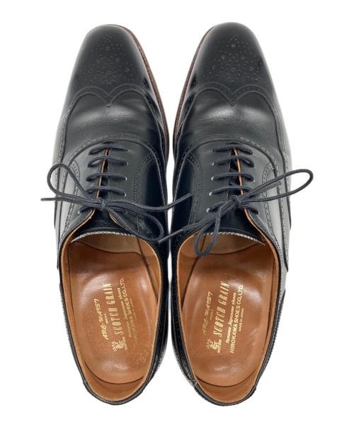 SCOTCH GRAIN（スコッチグレイン）SCOTCH GRAIN (スコッチグレイン) ウィングチップシューズ ブラック サイズ:25　1/2の古着・服飾アイテム