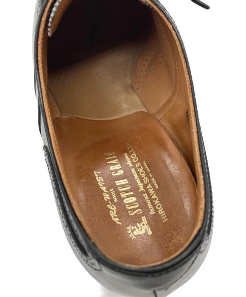 SCOTCH GRAIN（スコッチグレイン）SCOTCH GRAIN (スコッチグレイン) ウィングチップシューズ ブラック サイズ:25　1/2の古着・服飾アイテム