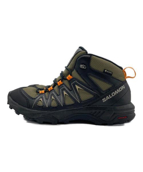 SALOMON（サロモン）SALOMON (サロモン) トレッキングシューズ カーキ サイズ:26cmの古着・服飾アイテム