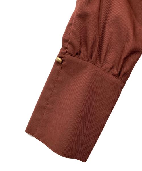 ANAYI（アナイ）ANAYI (アナイ) ウエストドロストロングシャツワンピース ブラウン サイズ:36の古着・服飾アイテム