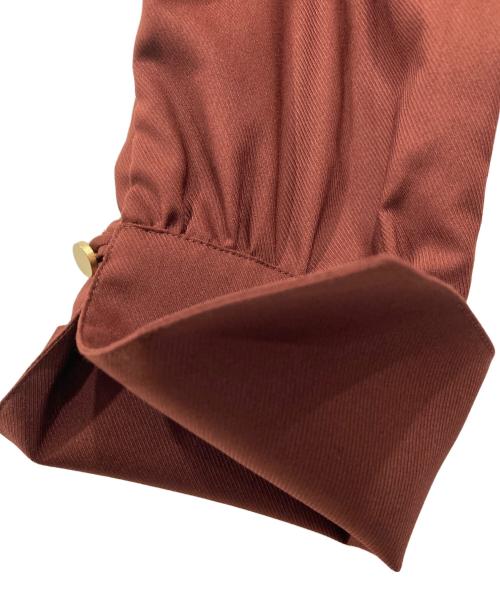 ANAYI（アナイ）ANAYI (アナイ) ウエストドロストロングシャツワンピース ブラウン サイズ:36の古着・服飾アイテム