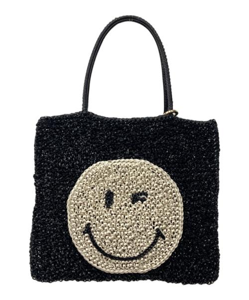 ANTEPRIMA（アンテプリマ）ANTEPRIMA (アンテプリマ) Smiley World (スマイリーワールド) ハンドバッグ ブラック・ホワイトの古着・服飾アイテム