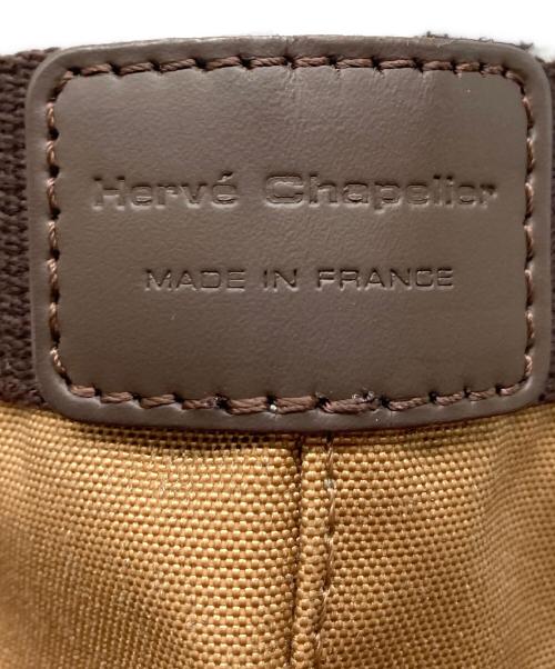 Herve Chapelier（エルベシャプリエ）Herve Chapelier (エルベシャプリエ) 舟型トートバッグ ベージュ×ブラウンの古着・服飾アイテム