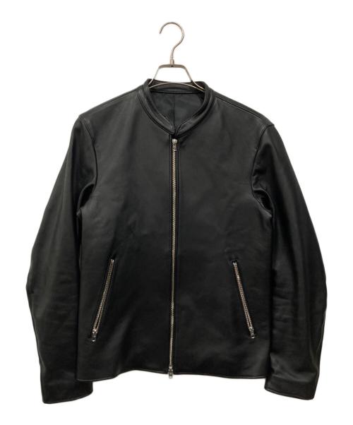 LIDnM（リドム）LIDnM (リドム) ラムレザーシングルライダースジャケット ブラック サイズ:Lの古着・服飾アイテム