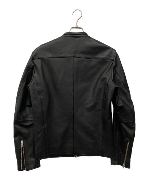 LIDnM（リドム）LIDnM (リドム) ラムレザーシングルライダースジャケット ブラック サイズ:Lの古着・服飾アイテム