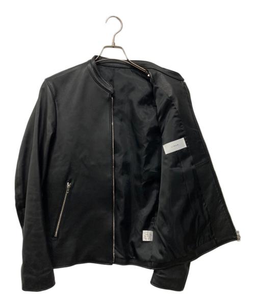 LIDnM（リドム）LIDnM (リドム) ラムレザーシングルライダースジャケット ブラック サイズ:Lの古着・服飾アイテム