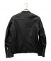 LIDnM (リドム) ラムレザーシングルライダースジャケット ブラック サイズ:L：8000円