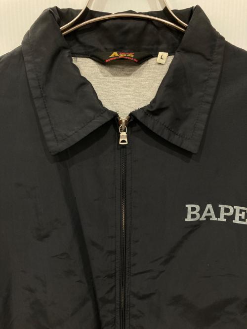 A BATHING APE（アベイシングエイプ）A BATHING APE (アベイシングエイプ) ナイロンジャケット ブラック サイズ:Lの古着・服飾アイテム
