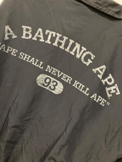 A BATHING APE（アベイシングエイプ）A BATHING APE (アベイシングエイプ) ナイロンジャケット ブラック サイズ:Lの古着・服飾アイテム