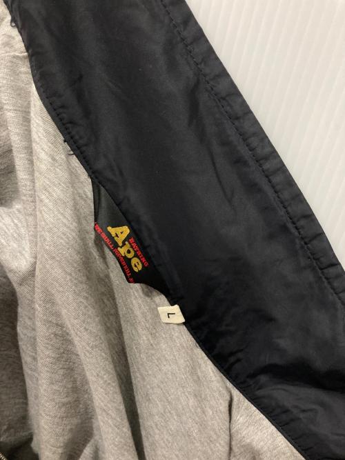 A BATHING APE（アベイシングエイプ）A BATHING APE (アベイシングエイプ) ナイロンジャケット ブラック サイズ:Lの古着・服飾アイテム