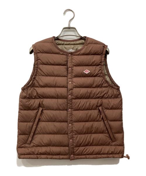 DANTON（ダントン）DANTON (ダントン) インナーダウンクルーネックベスト ベージュ サイズ:Sの古着・服飾アイテム