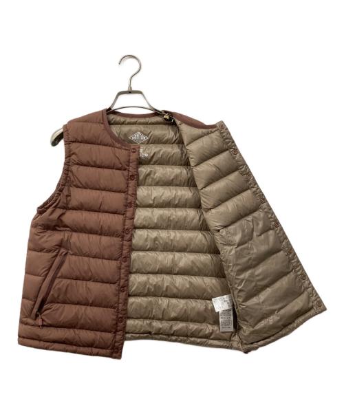 DANTON（ダントン）DANTON (ダントン) インナーダウンクルーネックベスト ベージュ サイズ:Sの古着・服飾アイテム