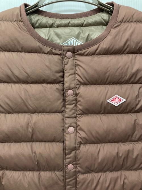DANTON（ダントン）DANTON (ダントン) インナーダウンクルーネックベスト ベージュ サイズ:Sの古着・服飾アイテム