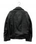 Ungrid (アングリッド) リアルレザールーズライダースジャケット ブラック サイズ:S：6000円