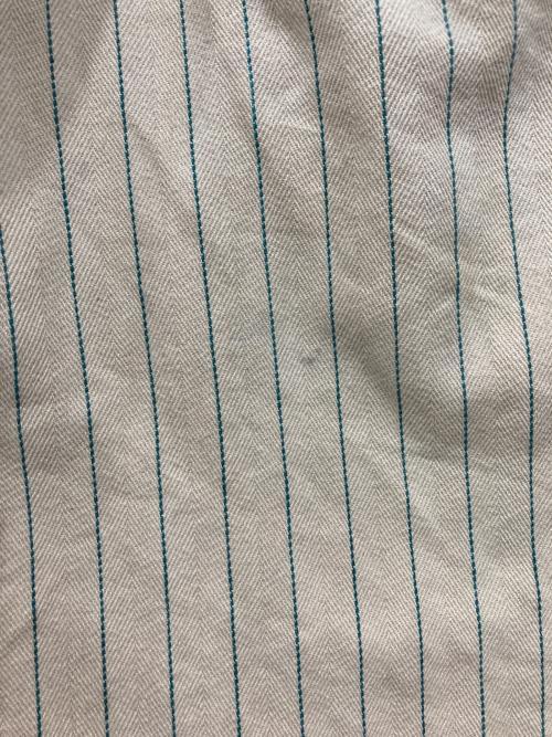Schott（ショット）Schott (ショット) ストライプフリスコパンツ ベージュ×グリーン サイズ:34の古着・服飾アイテム