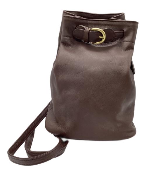 COACH（コーチ）COACH (コーチ) レザーショルダーバッグ ブラウンの古着・服飾アイテム