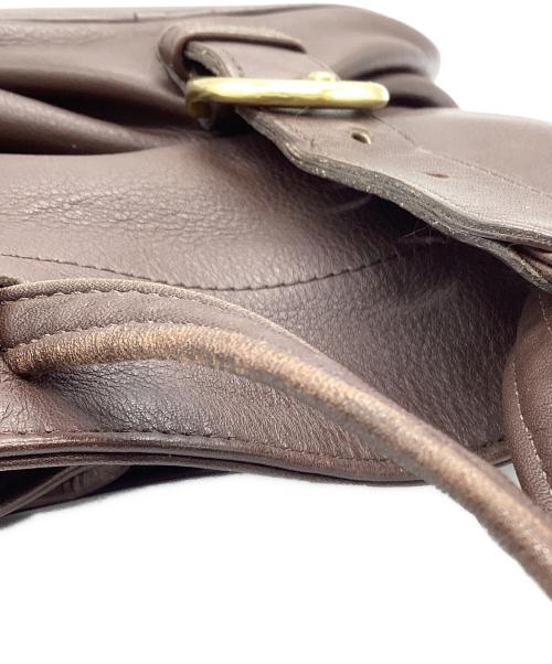 COACH（コーチ）COACH (コーチ) レザーショルダーバッグ ブラウンの古着・服飾アイテム