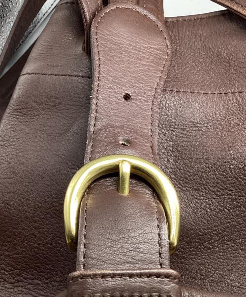 COACH（コーチ）COACH (コーチ) レザーショルダーバッグ ブラウンの古着・服飾アイテム