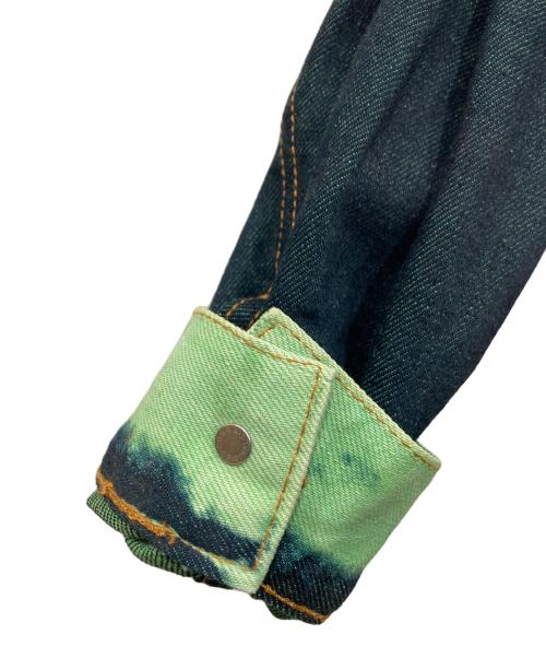 STONE ISLAND（ストーンアイランド）STONE ISLAND (ストーンアイランド) ガーメントダイ加工デニムジャケット インディゴ サイズ:Lの古着・服飾アイテム